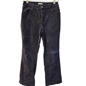 St. JOHNS BAY PETITE stretch corduroy pants Navy Blue size 8P